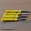 Destornillador Amarillo Herramienta Pequeña Doble Uso Mini Destornillador 4.8*12 Doble Punta Plano Phillips Torx Destornillador Venta al por Mayor
