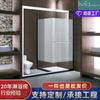 Foshan Mampara de Vidrio Esmerilado para Cabina de Ducha Cuadrada Baño Personalización No Estándar Se Puede Procesar Marco Simple Venta al por Mayor
