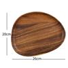 Plato irregular de madera de acacia, plato de madera, bandeja de postre, plato creativo, plato frío de madera, bandeja de madera