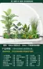 Set de Paisajismo Simulado para Exhibidores de Ventanas Interiores, Decoración de Escaleras, Paisaje de Plantas Verdes Simuladas, Arreglo de Jardín, Adornos de Decoración de Plantas en Maceta