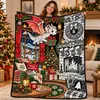 Manta de Franela Polar con Tema Navideño Impresión Digital Suministro Exclusivo Transfronterizo Dropshipping Cubierta de Sofá Manta Siesta de Oficina