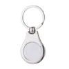 Colgante Pequeño de Regalo Lujo Accesible de Gama Alta Transferencia de Calor en Blanco Esquina Redondeada Cuadrado Llavero de Marca Única Llavero de Transferencia de Calor para Bricolaje