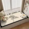 Esterilla para Mirador, Universal para Todas las Estaciones, Lujo Ligero, Gama Alta, Resistente a Manchas, Fácil Cuidado, Esterilla Antideslizante, Alfombra de Terciopelo de Cristal Fresca y Recortable