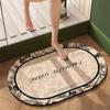 Alfombra Absorbente de Barro Diatómico Acolchada Felpudo para Puerta de Baño Alfombra para Ducha de Baño Felpudo Antideslizante Felpudo para Puerta de Inodoro Alfombra