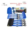 Cintas de Amarração Rachetáveis Personalizáveis, Pacote com 4, 2,5 cm X 3 m 544 kg Rachet Self-Retracting de Alta Resistência