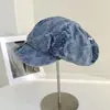 Gorra Plaid Lavada de Mezclilla Octagonal para Mujer, Sombrero de Tela con Protección Solar para Primavera y Verano, Gorra de Boina con Decoración de Lentejuelas, Sombrero de Moda, Tendencia