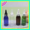 Frasco Plástico Squeeze de Bico Fino 60ml Frasco de Injeção de Água de Bico Pontiagudo Frasco de Tinta 60ml Frasco de Injeção de Água com Tampa de Bico Frasco para Pasta de Cor