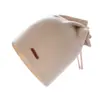 Novo chapéu quente de malha de cashmere para outono e inverno com cordão, aquecedor de pescoço e gorro de uso duplo para mulheres, cor sólida e versátil
