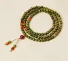 Pulsera de Sándalo Verde, Pulsera de Madera de Sándalo Natural, Artículo Cultural con Múltiples Cuentas, Regalo para Atracciones Turísticas, Mayoreo