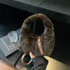 Bolsa de Pelúcia com Estampa de Leopardo Estilo INS Coreano Bolsa Feminina 2026 Moda Tendência Popular Versátil Bolsa de Ombro Transversal
