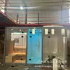 Habitación de sauna 3 en 1, ducha de infrarrojos lejanos, cabina de vapor acrílica, cabina de vapor seca y húmeda, sala de ondas de luz, sala de espectro