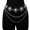 Cadena de Cintura con Colgante de Metal Elegante Transfronterizo Nueva Moda Tendencia Cadena para el Cuerpo de Chica Popular Cadena de Cinturón para Vestido