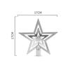 Suprimentos de decoração de estrela de topo de árvore de Natal transfronteiriça estrela de cinco pontas estrela de topo de árvore tridimensional dourada suprimentos de decoração de topo de árvore de Natal