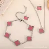 Pulseira de Trevo de Quatro Folhas Dupla Face 13mm Dopamina de Alto Padrão Transfronteiriça, Luxo Leve, Simples e Sofisticada, 18K Não Desbota