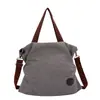 Bolso bandolera transfronterizo bolso de mensajero bolso de hombro para mujer gran capacidad moda casual bolso de lona nuevo bolso de lona para mujer plisado