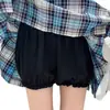 Shorts de Segurança Verão Anti-Exposição Finos Vestíveis Jk Branco Menina Botão de Flor Shorts de Segurança Calças Abóbora Leggings