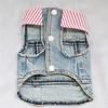 Colete para Cachorro com Fivela para Guia, Estilo Vila Jeans Rasgado, Roupa para Pet para Bichon e Teddy, Nova Primavera, Verão, Outono e Inverno Transfronteiriço