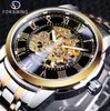 Nuevo Reloj de Pulsera Mecánico Manual de Moda Casual Estilo Europeo y Americano para Hombre Forsining