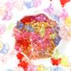 Pulsera de cuentas de mariposa de colores para niñas, accesorios de cuerda para el cabello, acrílico transparente esmerilado con agujero recto