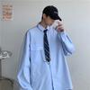 Camisa de alta calidad de estilo frío de primavera y otoño para hombre, diseño de corbata con sentido de nicho, camisa deportiva casual elegante de manga larga Ruan