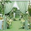 Cortina de tela de gasa con diamantes nueva transfronteriza para arco de boda, decoración de escenario de fiesta