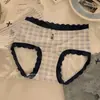 Pantaletas para Mujer Estilo Academia con Tema de Oso, Algodón Puro, Antibacterianas, Refuerzo Extendido, Ropa Interior para Mujer 100% Algodón con Encaje Nuevo 2026