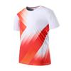 Camiseta Deportiva de Manga Corta de Seda Helada del Equipo Chino para Hombres y Mujeres, Cuello Redondo, Verano, Secado Rápido, Traje para Voleibol Aéreo, Baloncesto, Bádminton