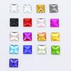 Cristal Super Brillante Cuadrado Doble Agujero Fondo Plano Diamante DIY Cristal Diamante Cosido a Mano Ropa Joyería para Boda Diamante