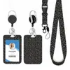 Fivela Redonda de Liga de Zinco com Trava de Liberação Cordão de Poliéster para Celular Conjunto com Porta-Cartão Estampa Xadrez Frases Motivacionais