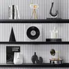 Decoraciones de sala de estar modernas de alta gama, gabinetes de vino sofisticados y únicos, piezas de arte personalizadas para casas modelo, textiles suaves