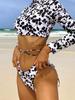 Bikini Amazon 2022, Traje de baño estampado, Estilo deportivo ajustado para buceo, Diseño adelgazante y favorecedor, Moderno