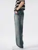 Ropa para Hombre Maple House / Nueva Colección Primavera/Otoño 2026: Jeans Bordados de Pierna Recta, Corte Holgado, Estilo Streetwear Americano, Sin Estiramiento
