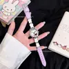 Reloj Nuevo Estudiante Femenina Moda Versátil Conejo Miffy Correa de Cuero Patchwork de Aleación para Mujer Reloj de Cuarzo Tendencia Venta al por Mayor de Fábrica