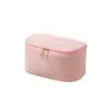 2026 Nuevo Modelo Venta Cruzada Dropshipping Set de 4 Bolsas de Maquillaje de Pana Gran Capacidad Botón Bolsa de Maquillaje