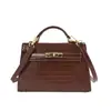 Elegante bolso con estampado de cocodrilo, nueva moda para mujer, moderno y chic, bolso de hombro, bolso cruzado, adecuado para ir al trabajo, uso diario y como bolso Kelly