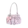 Bolso de mano moderno estilo coreano de lunares, fresco y dulce, bolso de gran capacidad para llevar bajo el brazo, bolso lindo para mujer, bolso de trabajo con bloques de color