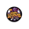 Broche Divertido de Terror de Halloween Insígnia de Metal Acessórios para Roupas Alfinete de Lapela Padrão Geométrico Redondo Venda por Atacado de Fábrica