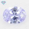 Huagang gema en forma de huevo circón azul de un agujero piedra desnuda ovalada CZ azul piedra Hao gema perforada al por mayor