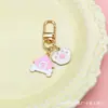 Pingente Chaveiro de Pet, Cachorrinho Osso Fofo, Liga Cartoon Casal Gato Patinha Amor Pingente de Bolsa