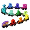 Tren Magnético de Madera de Colores para Niños, Tren Magnético de Números, Bloques de Construcción Cognitivos de Color y Número para Bebés, Juguete de Ensamblaje