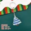 Lindo llavero de Navidad, decoración para bolsa de árbol de Navidad de estudiante, adorno de llavero de Navidad de dibujos animados, regalo