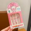 Lindas pegatinas de uñas de la serie Sanrio, exquisitas pegatinas de uñas para niños, pegatinas de uñas Kulomi Meruti para niños