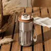 Caneca de Café Inteligente com Medição de Temperatura, Copo de Água Portátil com Display de Temperatura, Caneca Térmica de Aço Inoxidável 316, Caneca Térmica Inteligente, Antiescaldante