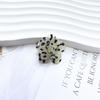 Pendientes de Flores Nuevas de Primavera, Pendientes Versátiles con Estampado de Leopardo y Lunares, Accesorios para el Cabello con Cuentas Sueltas de Cristal Natural