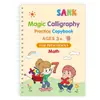 Caderno Mágico Francês para Crianças com Sulcos Livro de Traçado Prática Material de Aprendizagem para Jardim de Infância Ejercicios