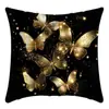 TEMU Funda de Almohada de Lino con Estampado de Mariposa 3D Imitación Color Retro Mariposa con Lentejuelas Brillantes