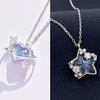 Set de Collar de Tres Piezas de Estrella y Luna de Miel para Mejores Amigas Estudiantes, Regalo de Cumpleaños Versátil de Amor, Envío Directo de Una Pieza, Fresco y Dulce