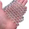 Cristal Blanco Puro Natural Doble a Cuentas Redondas Sueltas Cuentas Sueltas Cristal Transparente Semiterminado Pulsera DIY Versátil Suministro en Vivo