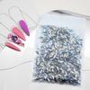 Venta al por mayor 1440 mini tamaño pequeño 2*6 mm gota de agua arte de uñas vidrio plano forma especial taladro semillas de melón flash adornos de arte de uñas