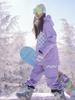 Nuevo Traje de Esquí para Mujer Impermeable Cálido Acolchado Ropa Hip-Hop Tabla Única Doble Marca de Moda Chaqueta de Nicho Traje Conjunto Completo